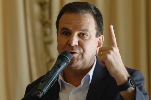 O prefeito do Rio de Janeiro, Eduardo Paes