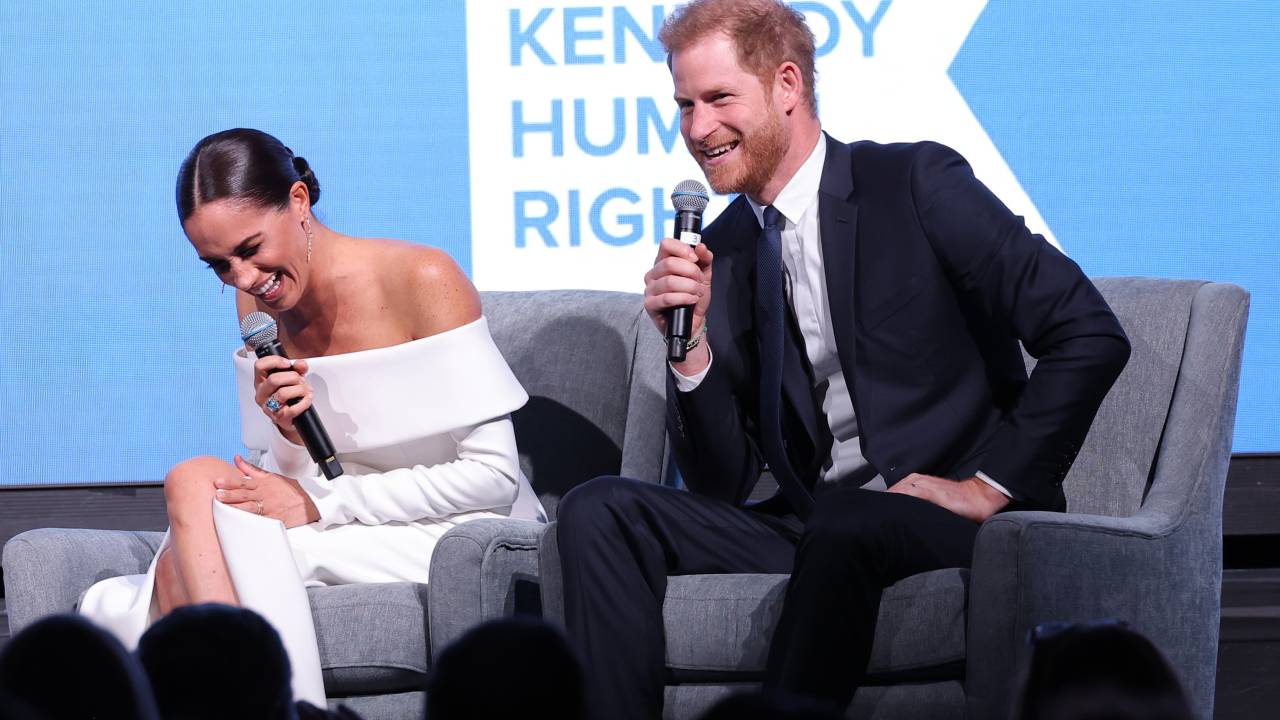 Harry e Meghan palestram em evento em Nova York, 2022