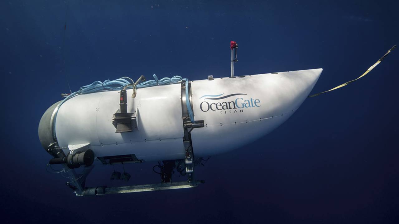 CÁPSULA - Titan, embarcação da OceanGate que desapareceu no Atlântico Norte: reserva para 96 horas de oxigênio