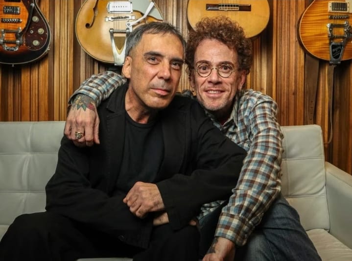 Os cantores Arnaldo Antunes e Nando Reis