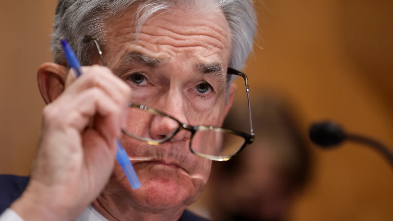 (Jerome Powell, presidente do Federal Reserve (Jonathan Ernst/EFE)/VEJA)