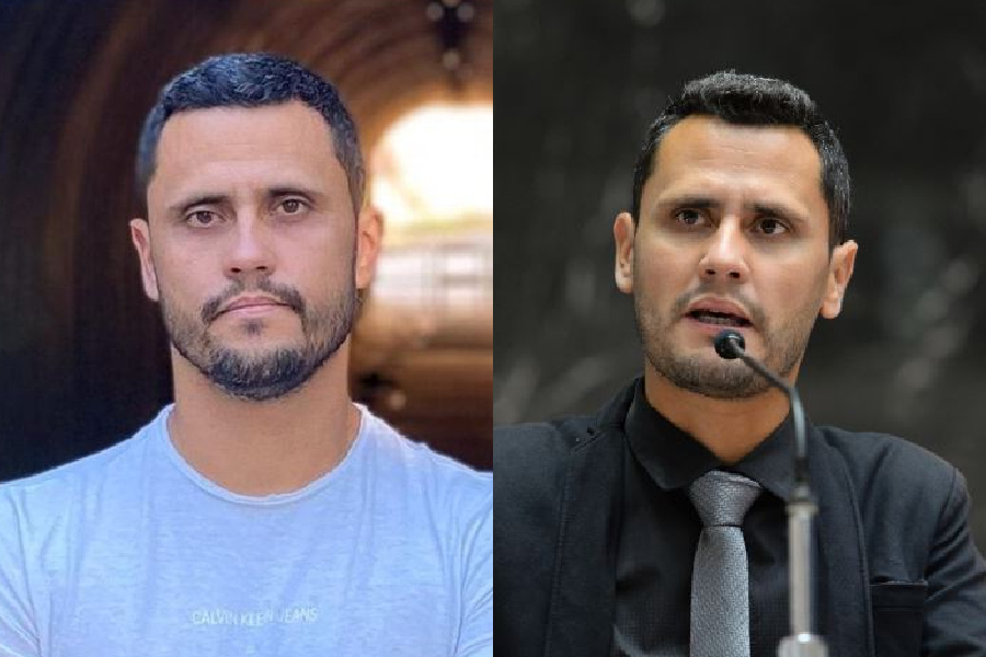 O prefeito Gleidson e o senador Cleitinho