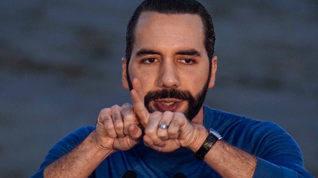 O presidente de El Salvador, Nayib Bukele