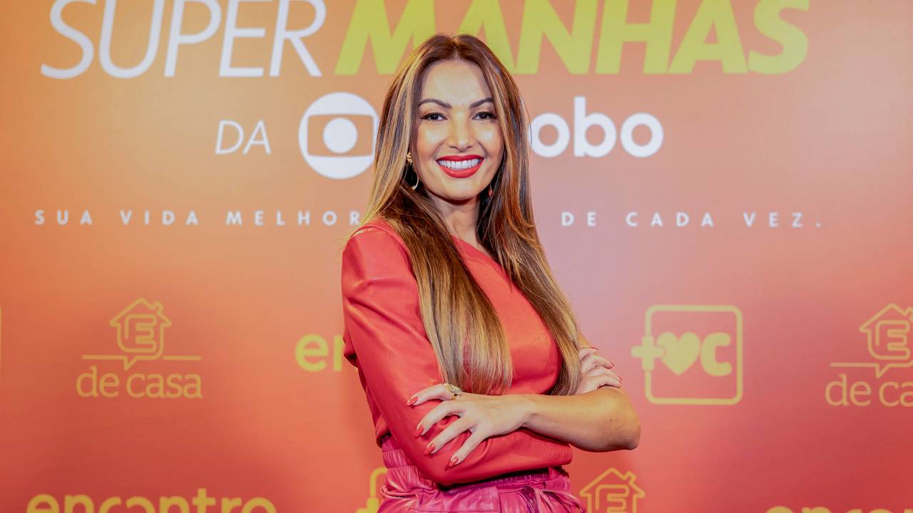 Patrícia Poeta em divulgação das 'Super Manhãs da Globo'