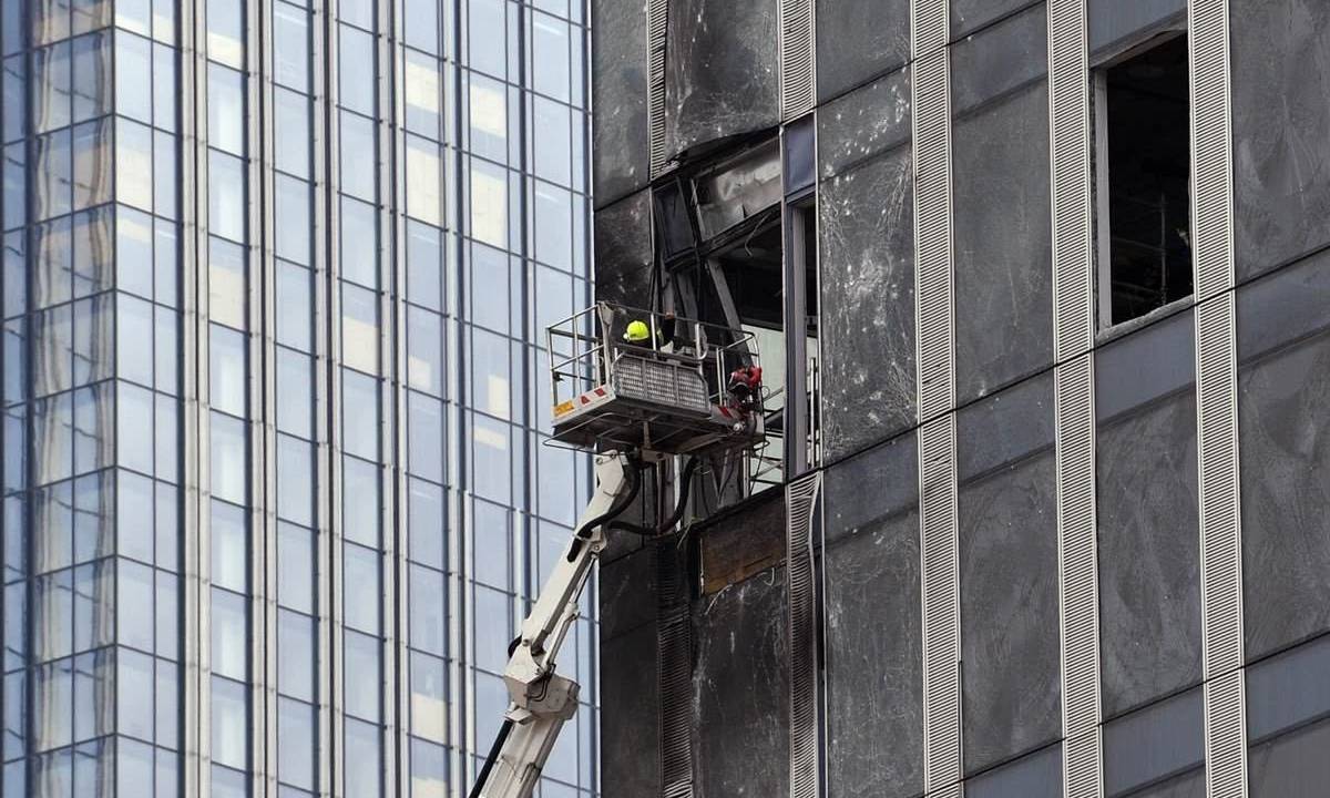 O distrito comercial em Moscou, onde um prédio foi atingido por drones, fica a menos de 5 quilômetros do Kremlin. 23/08/2023 -