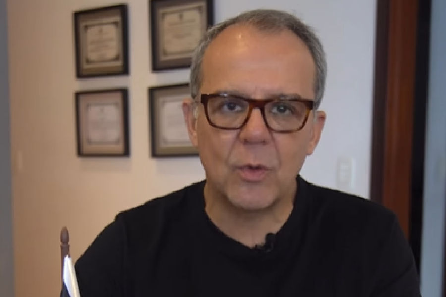 O ex-governador do RIo Sérgio Cabral, em vídeo publicado em suas redes sociais