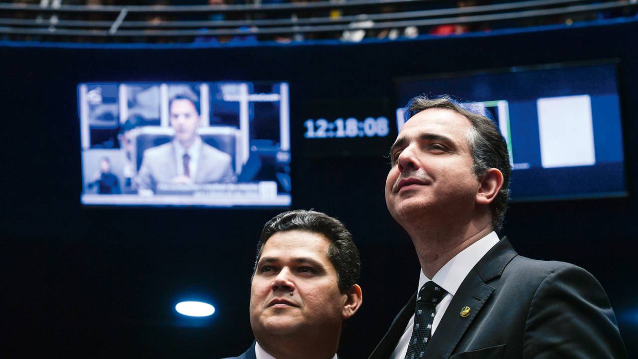 Davi Alcolumbre e Rodrigo Pacheco