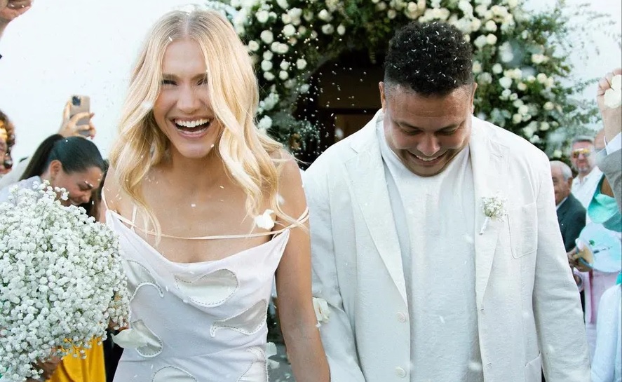 A suntuosa festa de casamento de três dias de Ronaldo com Celina Locks