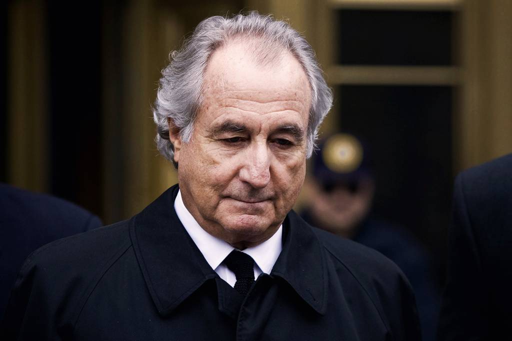 GettyImages-1232305999.jpg FARSANTE - Madoff, que morreu na prisão: rombo de 65 bilhões de dólares