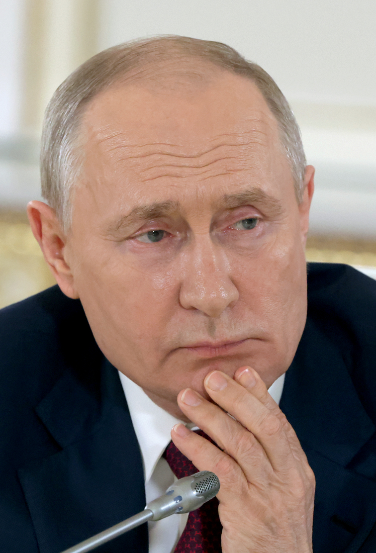 President Putin Holds Press Conference At The End Of The Russia/Africa Summit ABALO - Putin: imagem afetada pelas explosões ucranianas, uma delas perto do palácio residencial