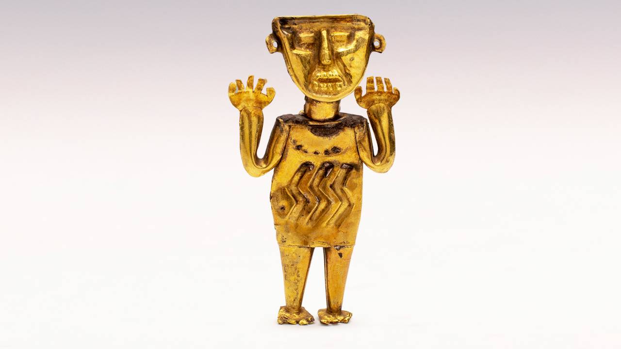 BRILHO EXPRESSIVO - Estatueta típica do estilo Frias, do norte do Peru: bibelôs achados em sepulturas