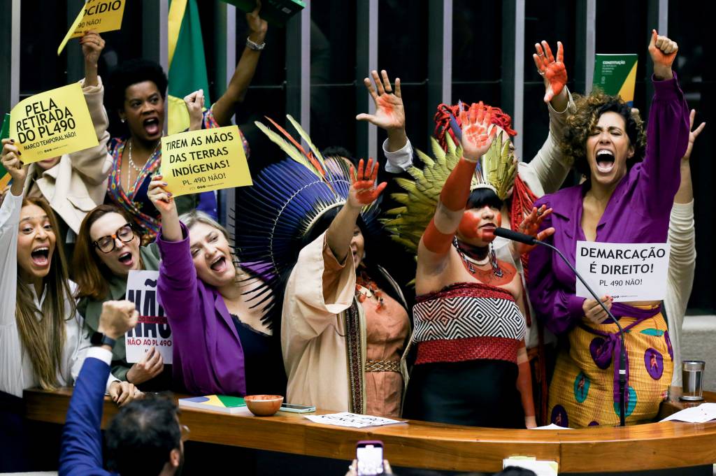 Brasília (DF) 30/05/2023 Votação do Marco temporal na câmara dos Deputados. Foto Lula Marques/ Agência Brasil. Brasília (DF) 30/05/2023 Votação do Marco temporal na câmara dos Deputados. Foto Lula Marques/ Agência Brasil.
