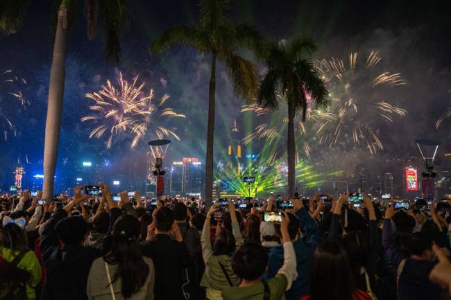 Hong Kong Marks The Arrival Of 2024