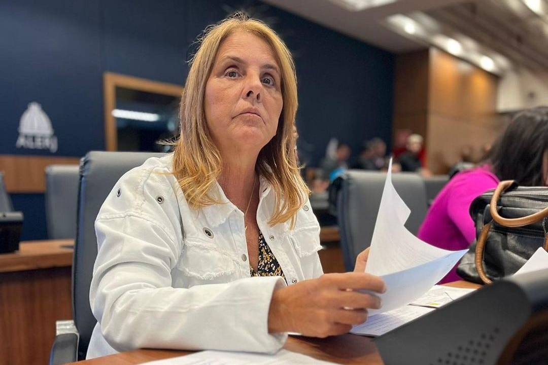 A deputada estadual Lucinha (PSD), investigada por envolvimento como uma das mais poderosas milícias do Rio