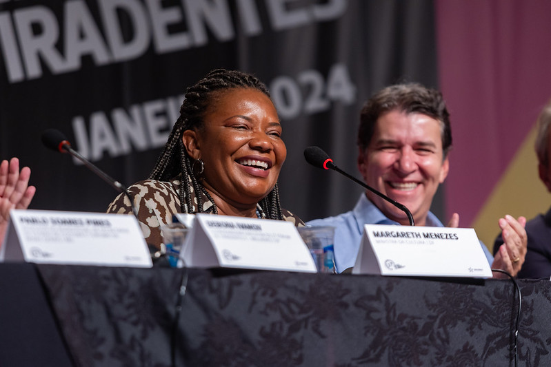 Jarbas Soares Júnior, procurador-geral de Justiça de Minas Gerais, e Margareth Menezes, ministra da Cultura -