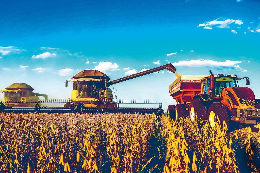 BRAZIL-AGRICULTURE-HARVEST-SOY NO CAMPO - Produção agrícola: safra recorde impulsionou o PIB em 2023