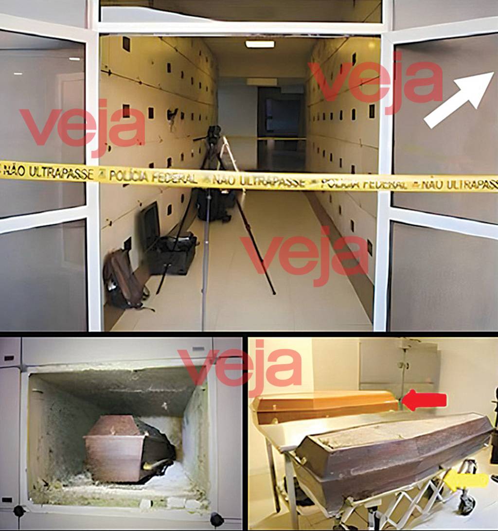 -Cemiterio.JPG EXUMAÇÃO - O corpo do miliciano: desenterrado para a realização de novos exames