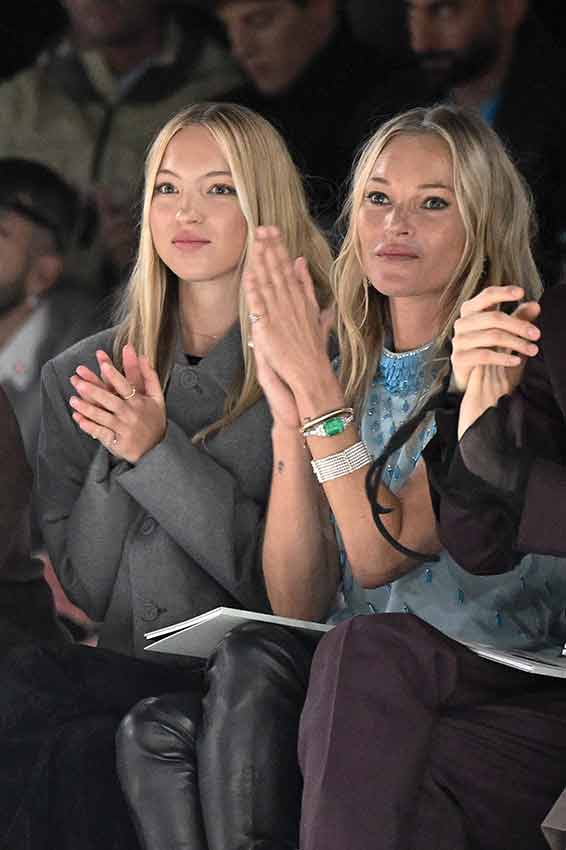 GettyImages-1945235534.jpg PEDIGREE - Com a filha, Lila Moss (acima): estrelas da Calvin Klein