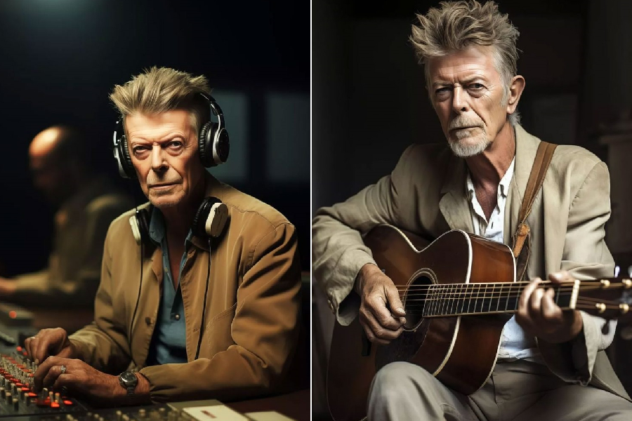 David Bowie recriado em inteligência artificial