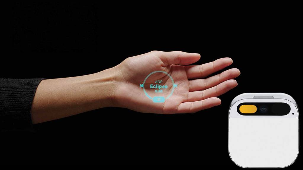 humane-press-interactions.jpg SEM TELA - Na palma da mão: o broche eletrônico Humane AI Pin abre um caminho diferente para mostrar conteúdos, projetando dados e imagens de modo virtual