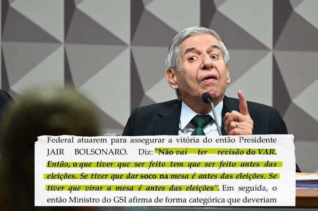 2439715_fotoarena.jpg O TIMING DA AÇÃO - Em reunião realizada em 5 de julho de 2022, com a presença do então presidente, o chefe do GSI, general Augusto Heleno, pediu celeridade ao movimento, de acordo com a investigação da PF