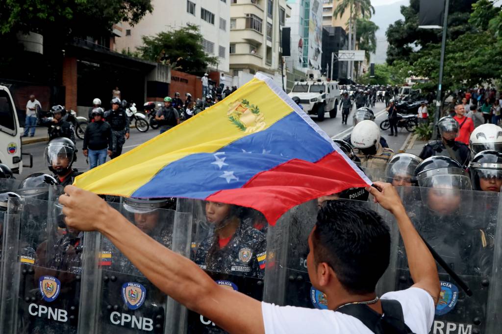 Anti-Maduro Demonstration in Caracas Venezuela