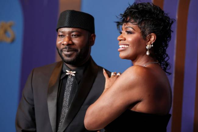 14th Governors Awards – Arrivals Blitz Bazawule e a atriz Fantasia Barrino, protagonista de 'A Cor Púrpura' musical -