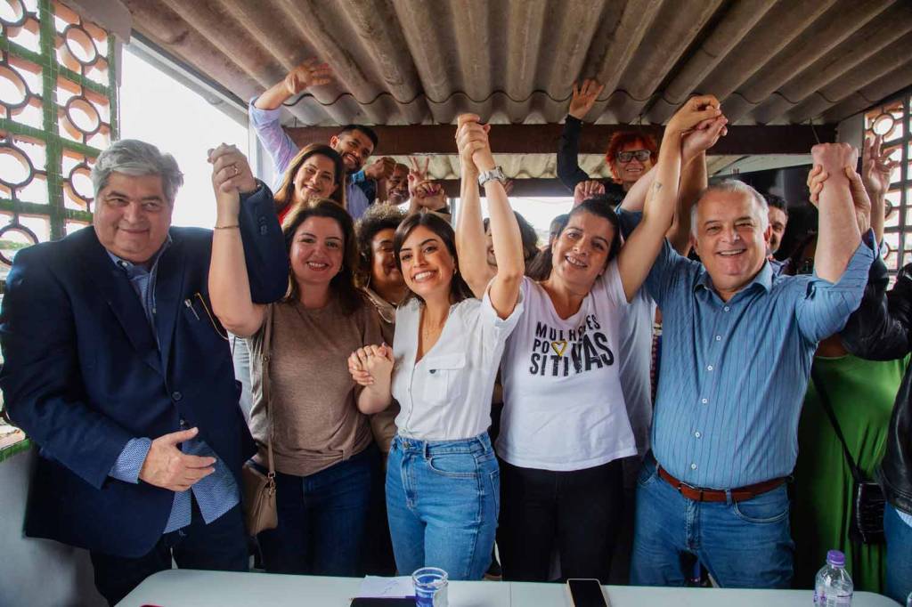 SAO915654.JPG ELEIÇÕES - Tabata Amaral, pré-candidata à prefeitura de São Paulo: o PSB, partido do senador, vai enfrentar a chapa de petista