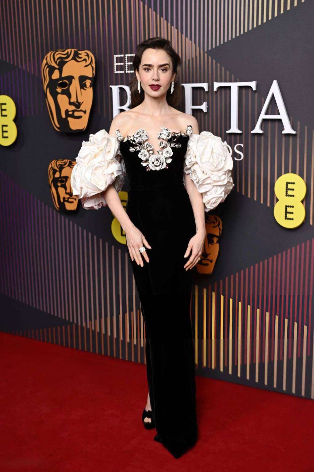 lily-collins-bafta Lily Collins