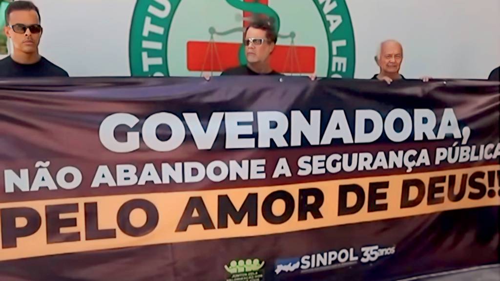 2 – IMG_4575.jpg MOVIMENTO - Segurança pública: policiais fizeram paralisação em protesto