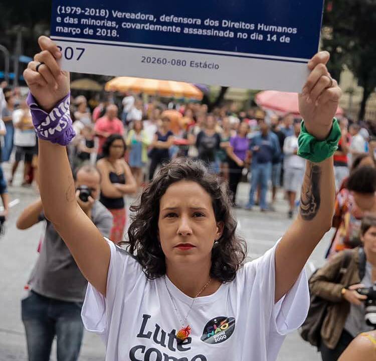 Monica Benicio, viúva da de Marielle Franco: revolta com a notícia da participação de políticos e um ex-chefe de polícia no assassinato da ex-vereadora e seu motorista