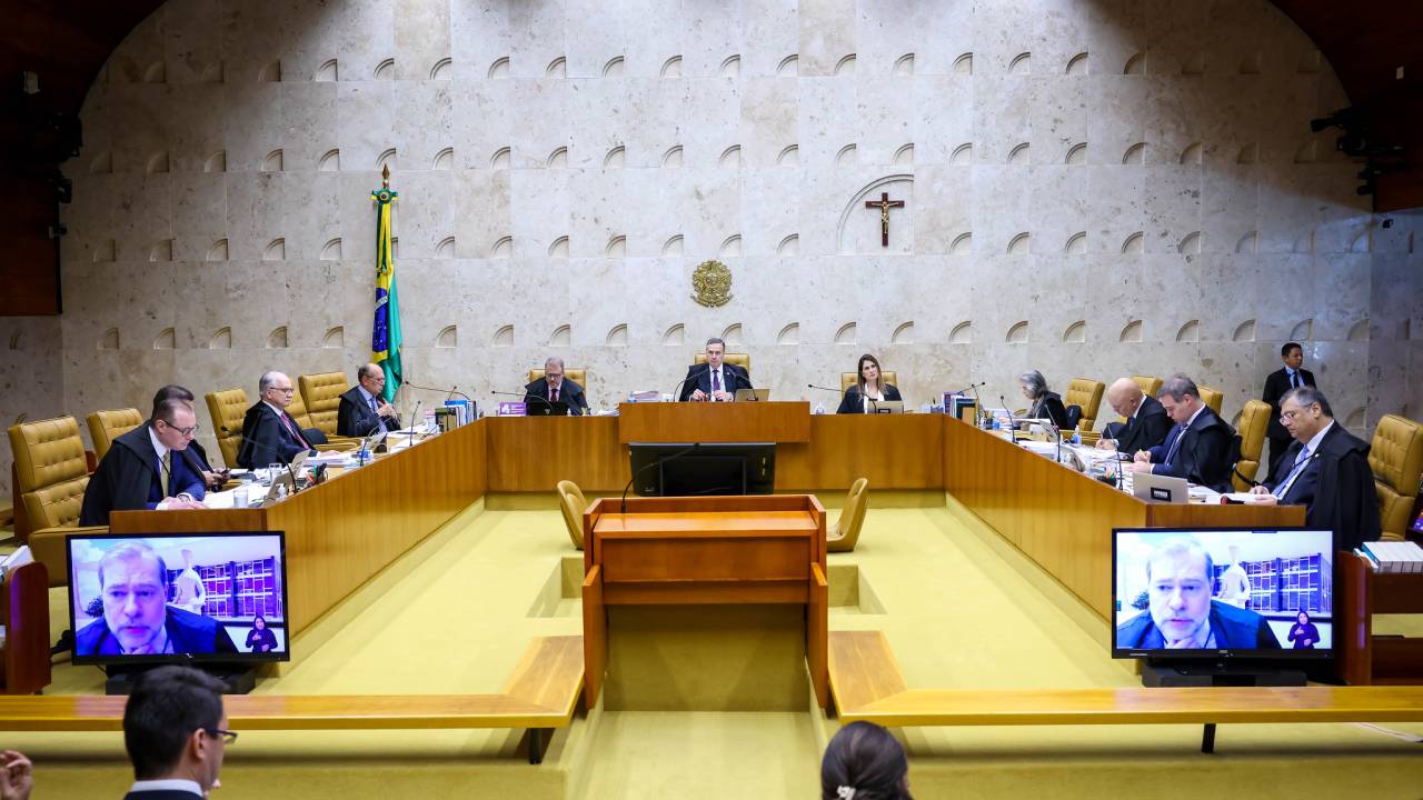 Sessão plenária do Supremo Tribunal Federal, no dia 4 de abril de 2024
