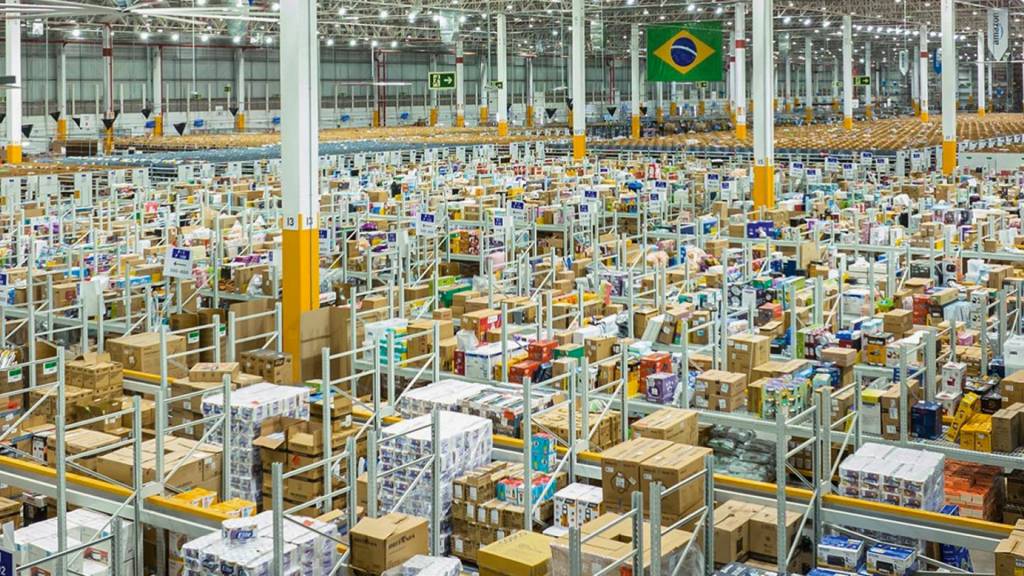 AMAZON-BRASIL—CENTRO-DISTRIBUICAO-2023-11-a.jpg COMPETIÇÃO - Unidade da Amazon no Brasil: mercado disputado