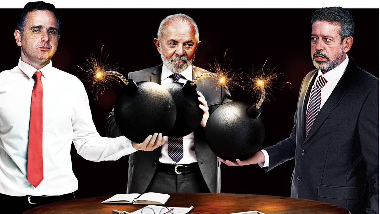 REGRESSIVA - Pacheco, Lula e Lira: ainda é possível desarmar as bombas que podem comprometer a estabilidade