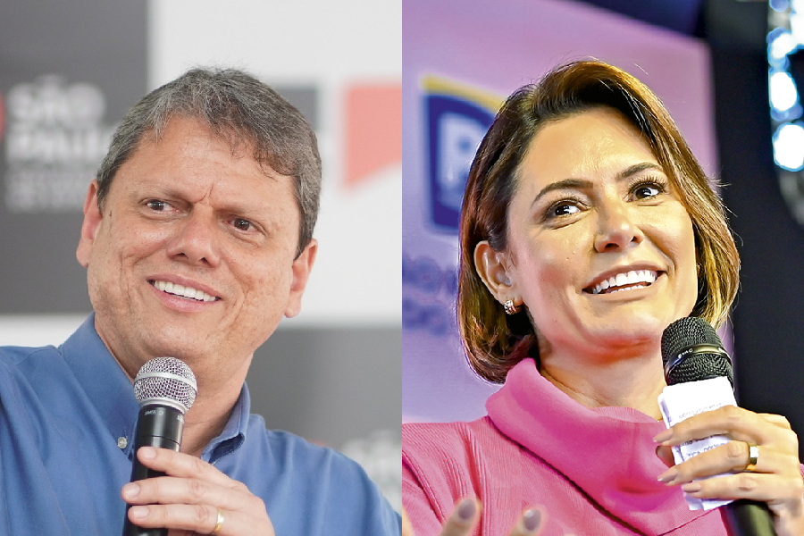 Eleitor se divide entre Tarcísio e Michelle para representar Bolsonaro em 2026 — veja números