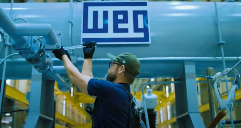 WEG-5-1024×544.jpg Força total: para produzir itens como motores elétricos, geradores e turbinas, a WEG tem fábricas em quinze países