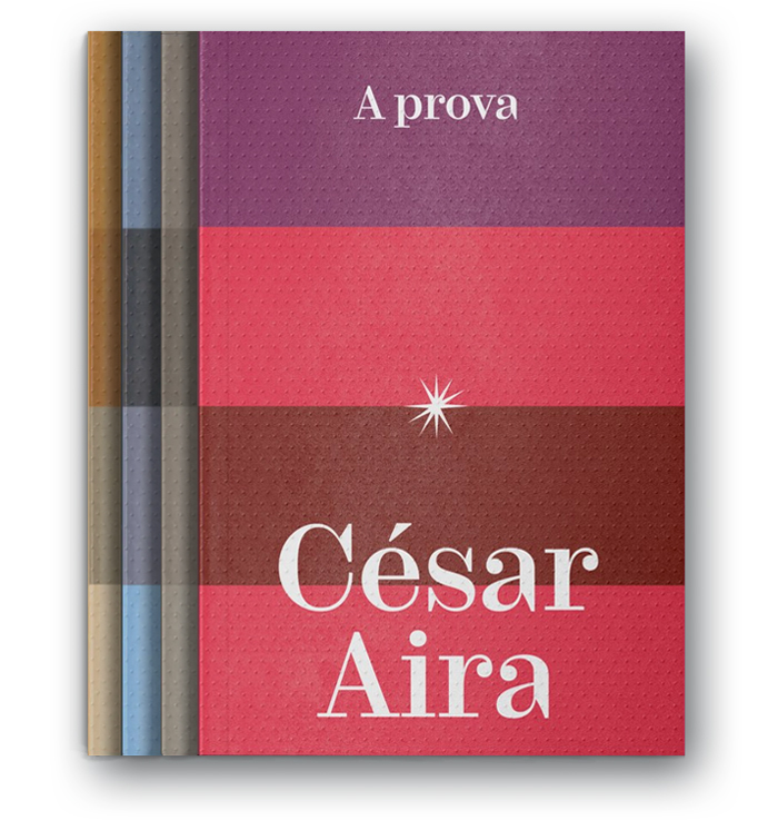 capinhas-cesar.png O VESTIDO ROSA, A PROVA E OUTROS, de César Aira (tradução de Joca Wolff e Paloma Vidal; Fósforo; 88 a 168 páginas; 39,90 a 49,90 reais e 27,90 a 31,40 reais em e-book)