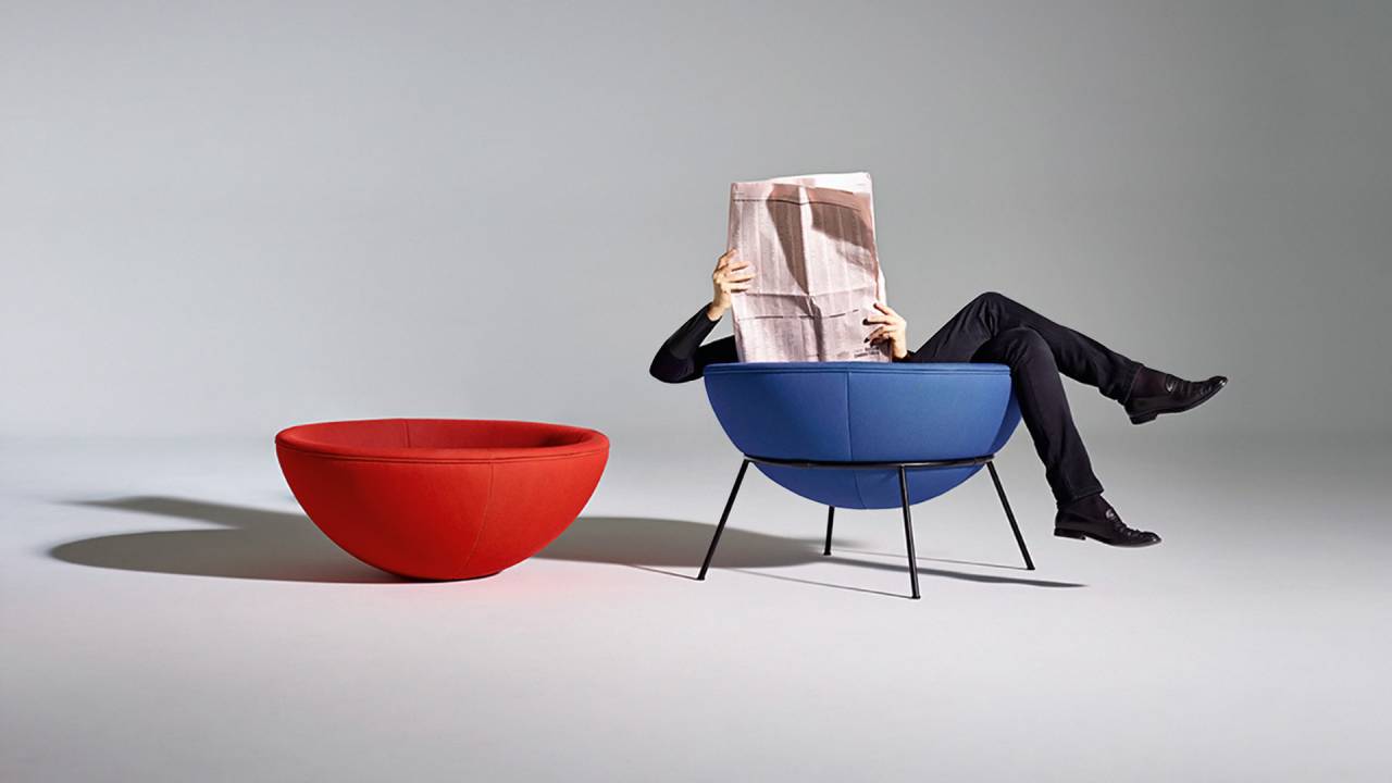 CORES E FORMAS - O modelo 'Bowl', da italiana radicada no Brasil Lina Bo Bardi, de 1951: plástico e espuma