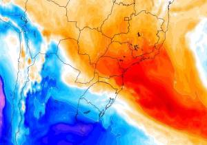 Massa de ar quente cria barreira que mantém nuvens carregadas sobre o Rio Grande do Sul