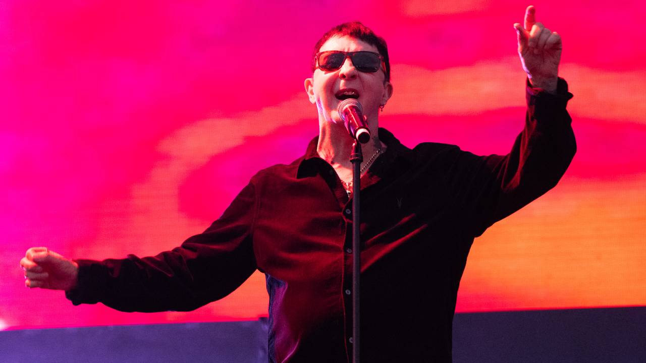 O duo Soft Cell em apresentação no festival The Darker Waves, na Califórnia