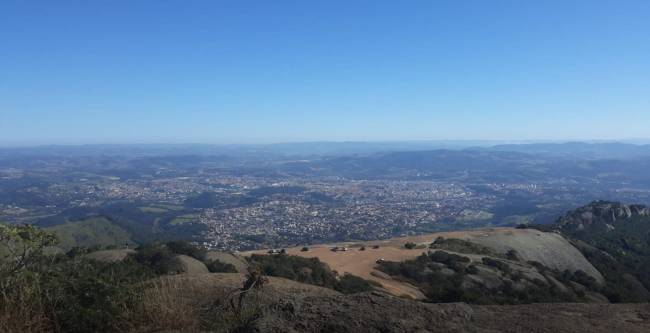 Vista do alto da Pedra Grande, em Atibaia -