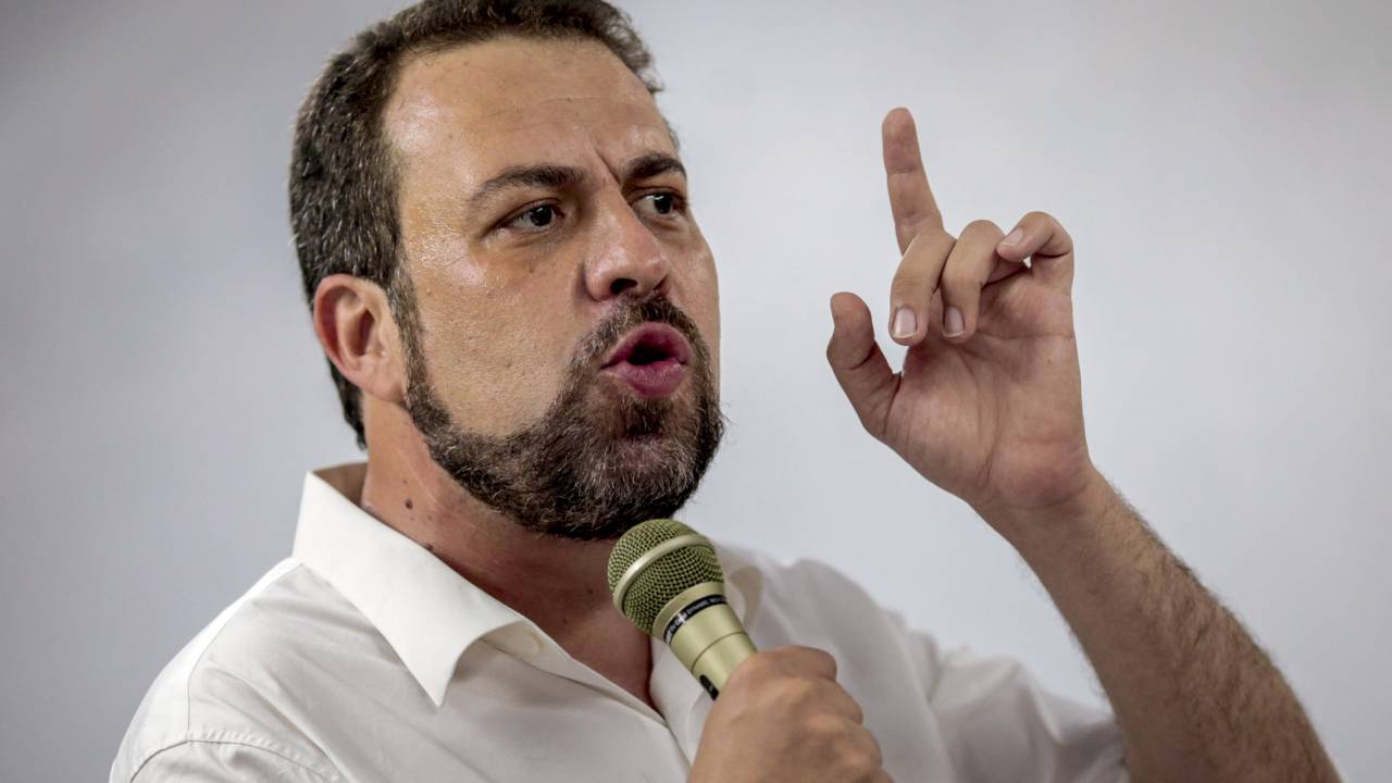 O deputado federal Guilherme Boulos (PSOL), pré-candidato à Prefeitura de São Paulo