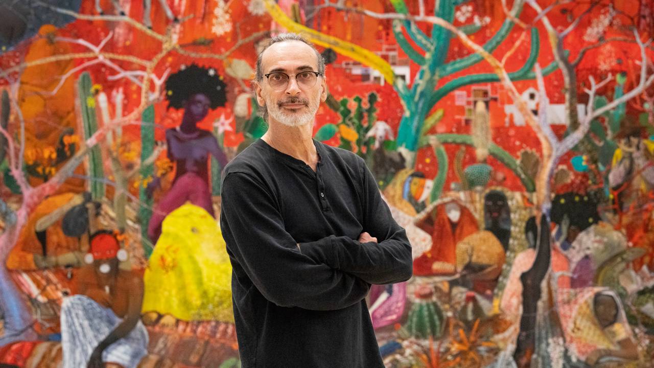 MULTIMÍDIA - O pintor: expoente da geração 80, retratou o país redemocratizado e mantém sua sintonia com a realidade