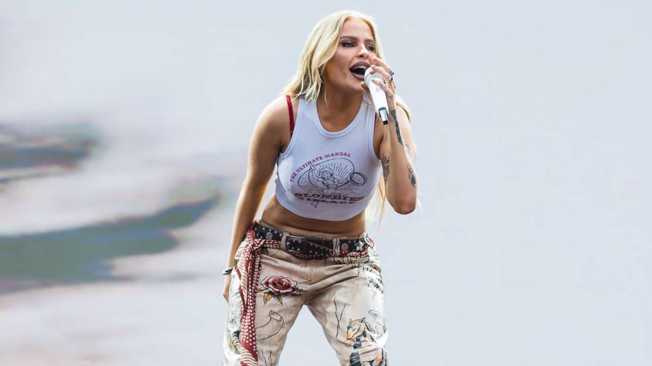 Luísa Sonza em apresentação no Lollapalooza 2024