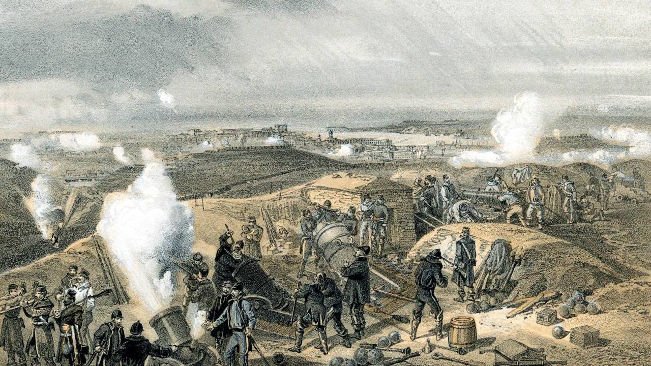 'A Hot Day in the Batteries', Crimean War, 1853-1856.