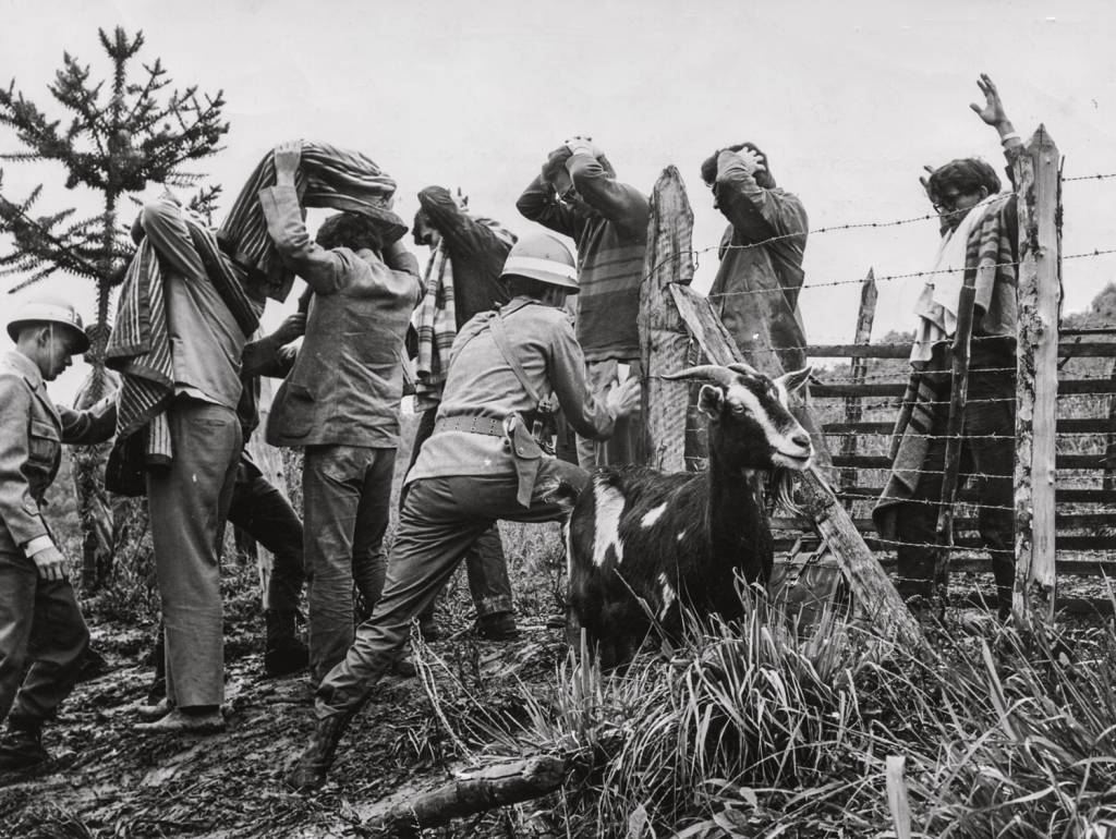 SPC390378.JPG NO PASSADO - Presos no congresso em Ibiúna, em 1968: desafio à ditadura militar
