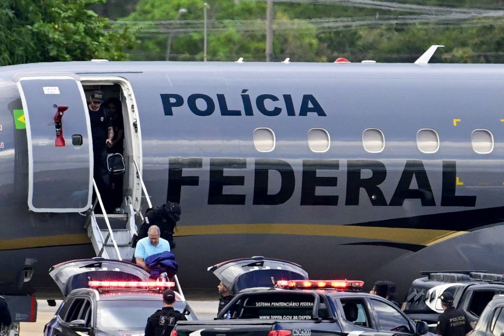 BRASILIA, ARRIVAL OF THOSE ARRESTED FOR THE DEATH OF MARIELLE FR CENTRALIZAÇÃO - Polícia Federal: investigações contra o crime organizado e milícias