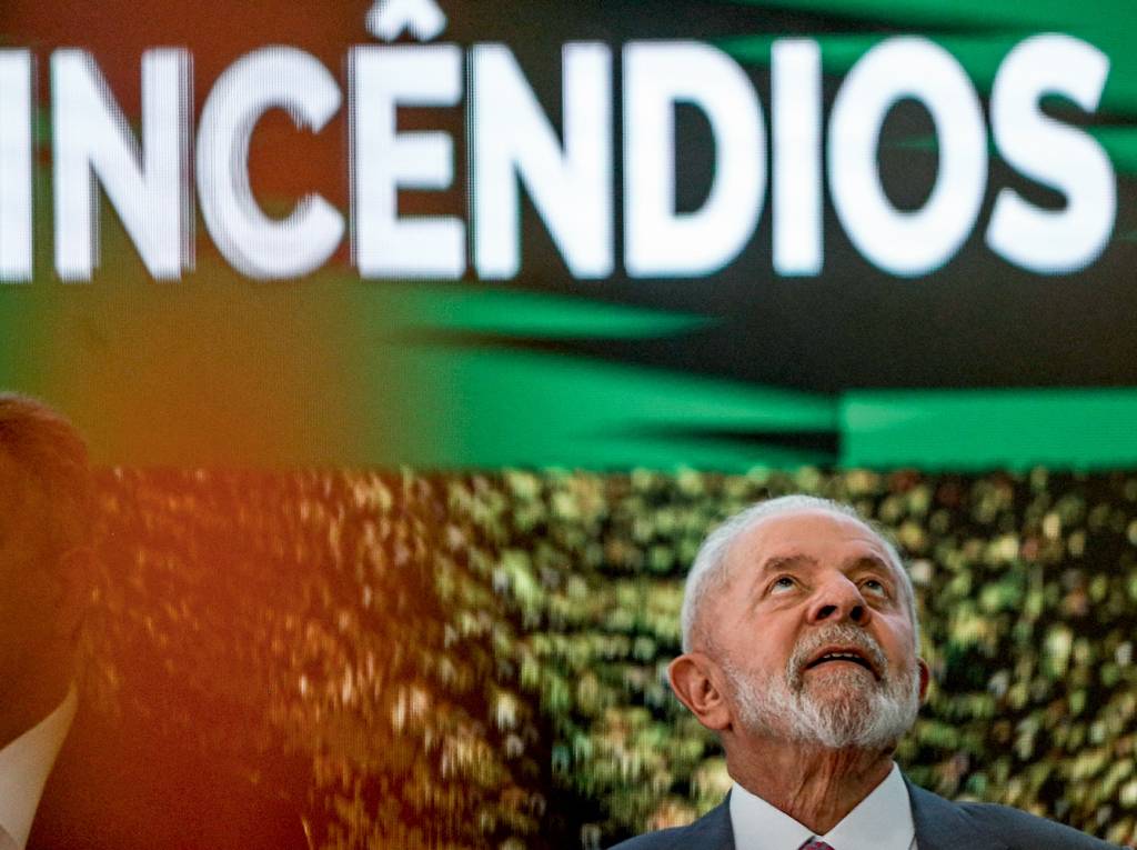 O presidente Lula (PT) participa de lançamento de programa contra o desmatamento MAL NA FOTO - Lula: população menos pessimista com rumo da economia