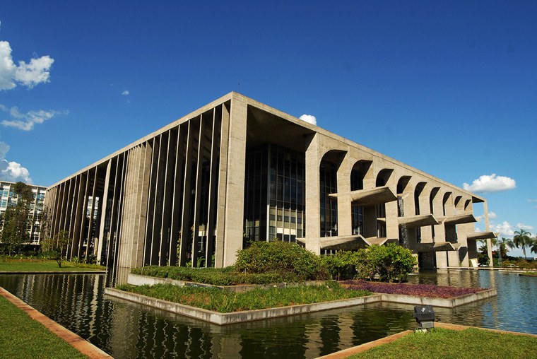 A fachada do Palácio da Justiça, sede do Ministério da Justiça e Segurança Pública, em Brasília