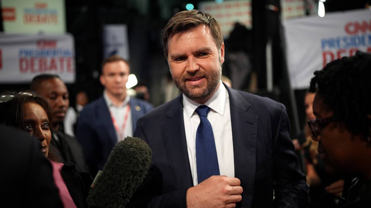 J.D. Vance, novo vice-presidente de Donald Trump para as eleições de novembro.